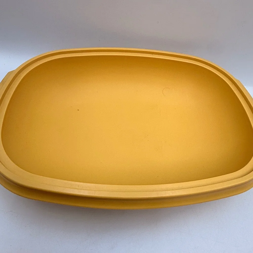 Vintage Tupperware Multi Server 1273-3 Harvest Gold Steamer Colander 3 Piece Set